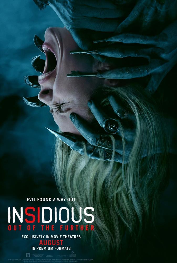 Insidious: Out of the Further poster — coming soon to West Mall 7 Theatres in Sioux Falls